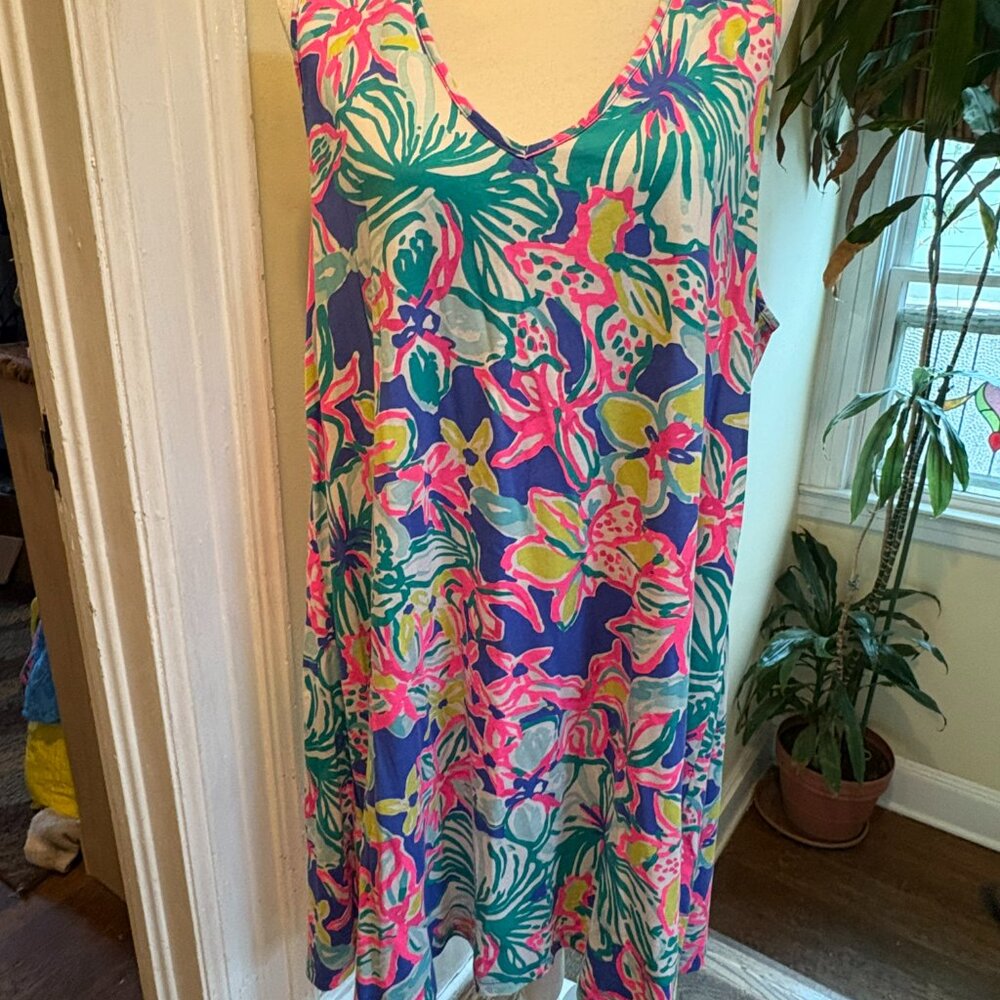 Lilly Pulitzer XL V-Neck Tank Dress
